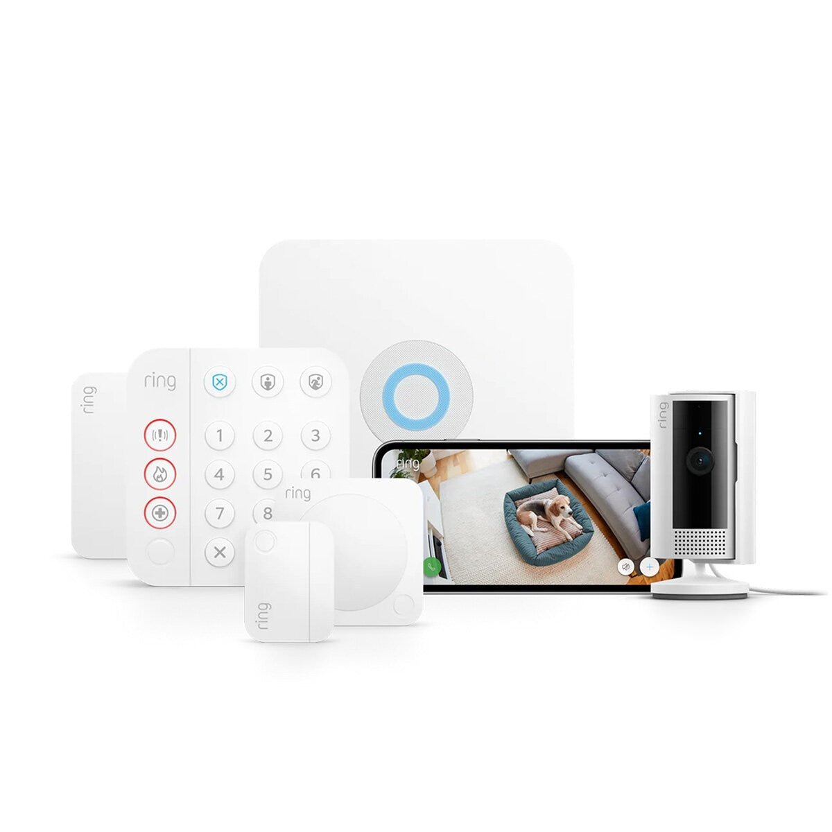 Ring 10 Piece Alarm 2.0 Camera Kit + Indoor Cam