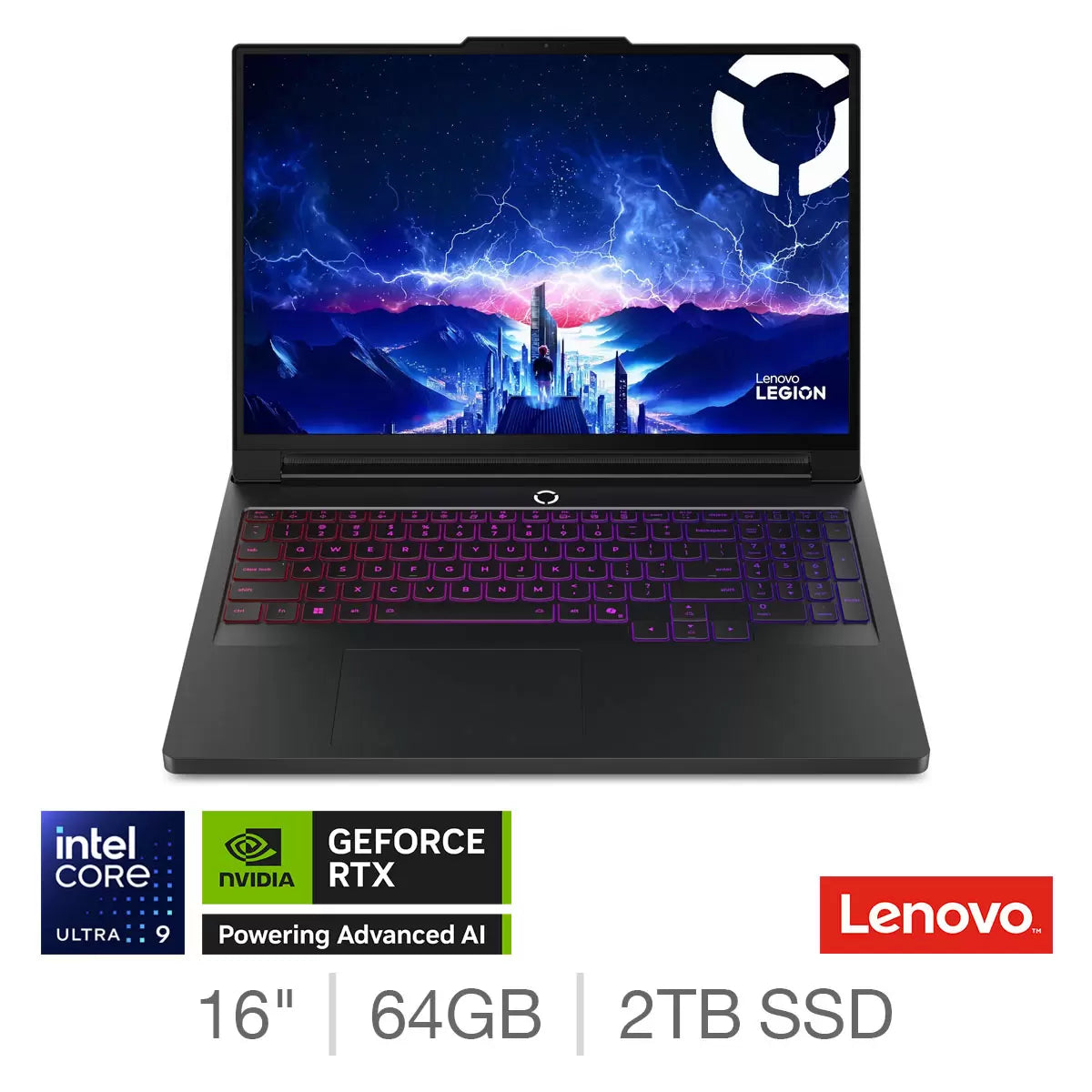 Lenovo Legion Pro 7 Gaming Laptop 16 Inch Intel Core Ultra 9 64GB 2TB RTX 5090