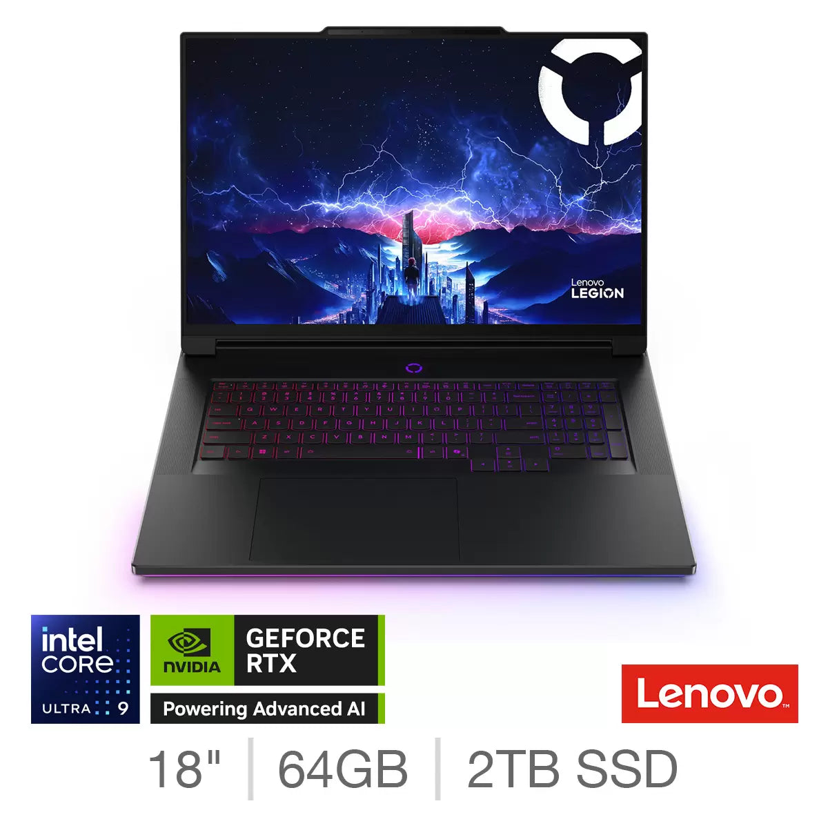 Lenovo Legion 9 Gaming Laptop 18 Inch Intel Core Ultra 9 64GB 2TB NVIDIA RTX5080