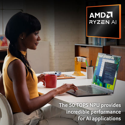 Acer Aspire 16 AI Laptop, 16 Inch Copilot+ PC AMD Ryzen AI 5, 16GB RAM 512GB SSD