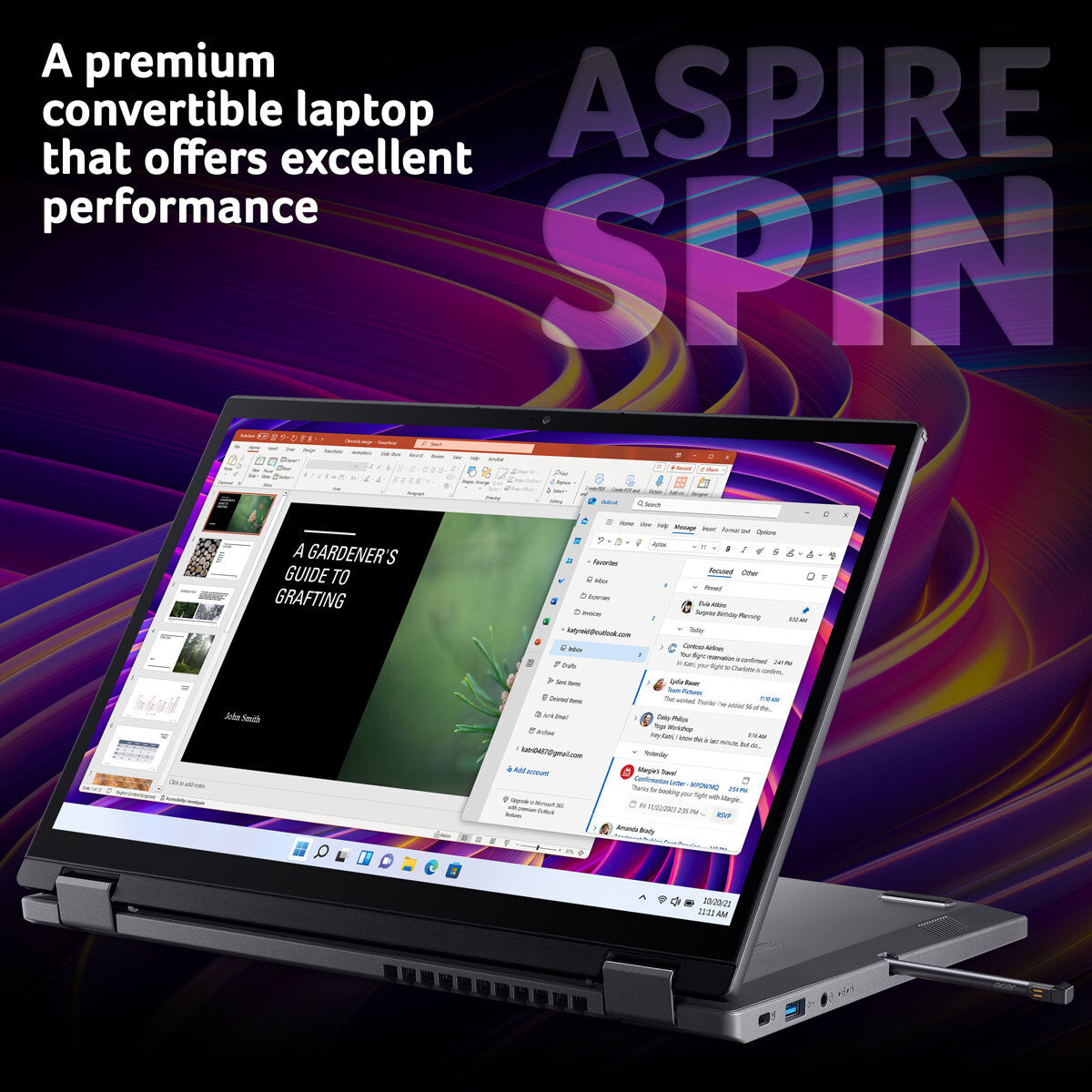 Acer Aspire Spin 2 in 1 Laptop, Ultra 5, 16GB RAM 1TB SSD, 14 Inch, NX.J3JEK.003