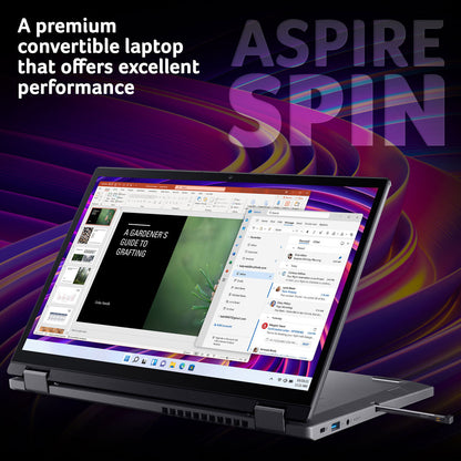 Acer Aspire Spin 2 in 1 Laptop, Ultra 5, 16GB RAM 1TB SSD, 14 Inch, NX.J3JEK.003