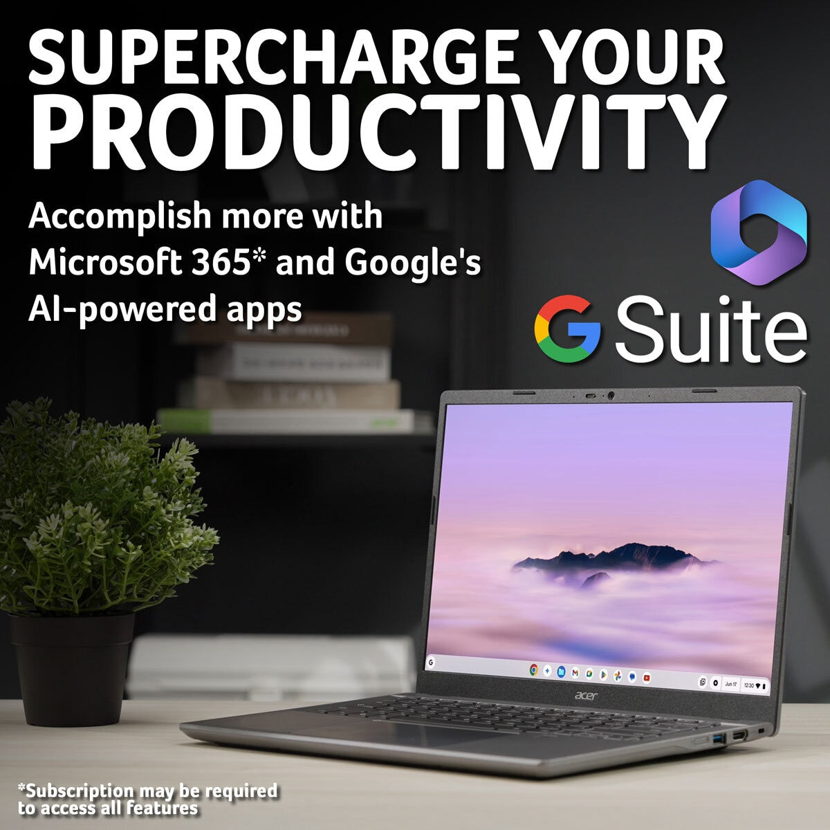 Acer Chromebook Plus 514 Laptop, Core i5 8GB RAM/256GB SSD 14 Inch, NX.J5XEK.005