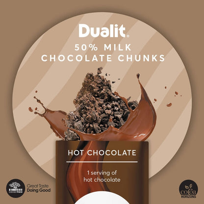 Dualit Milk Frother Max with 4x Single Serve Belgian Chocolate Sachets