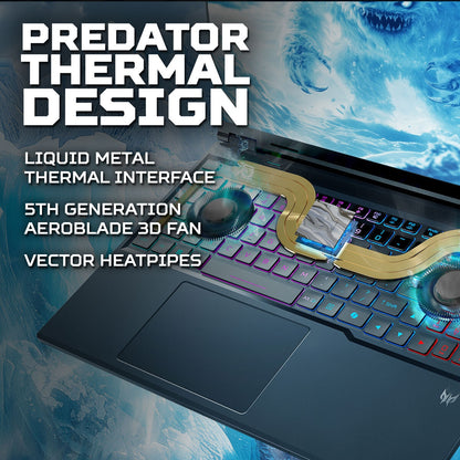 Acer Predator Helios NEO 16 AI Gaming Laptop, 16 Inch Ultra 7 16GB 1TB RTX5070