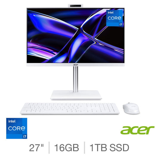 Acer C27-195ES 27 Inch All in One Desktop PC, Core i7, 16GB, 1TB, DQ.BNREK.006