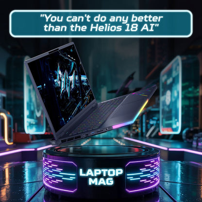Acer Predator Helios 18 AI Gaming Laptop, 18 Inch Core Ultra 9 32GB 1TB RTX 5080