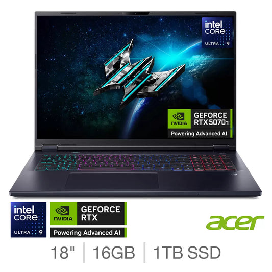 Acer Predator Helios NEO 18 AI Intel Core Ultra 9 16GB 1TB NVIDIA GF RTX 5070 Ti