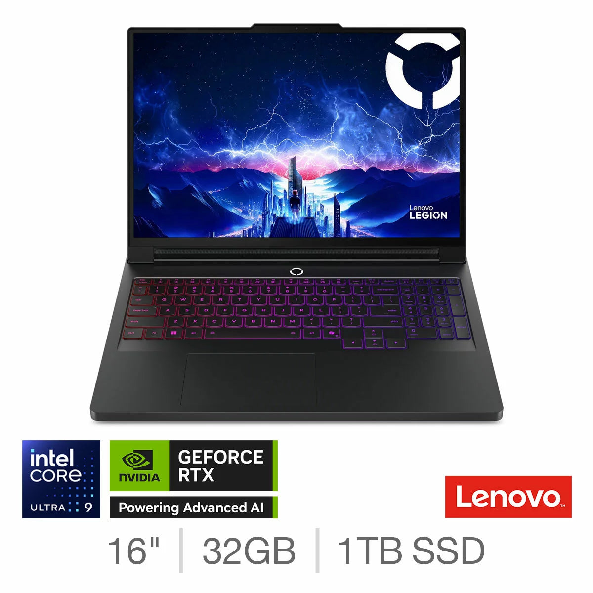 Lenovo Legion Pro 7 Gaming Laptop 16 Inch Intel Core Ultra 9 32GB 1TB RTX 5080