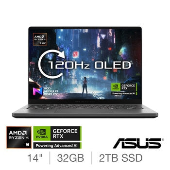 ASUS ROG Zephyrus Gaming Laptop AMD Ryzen AI9 14 Inch 32GB RAM 2TB SSD RTX5070Ti