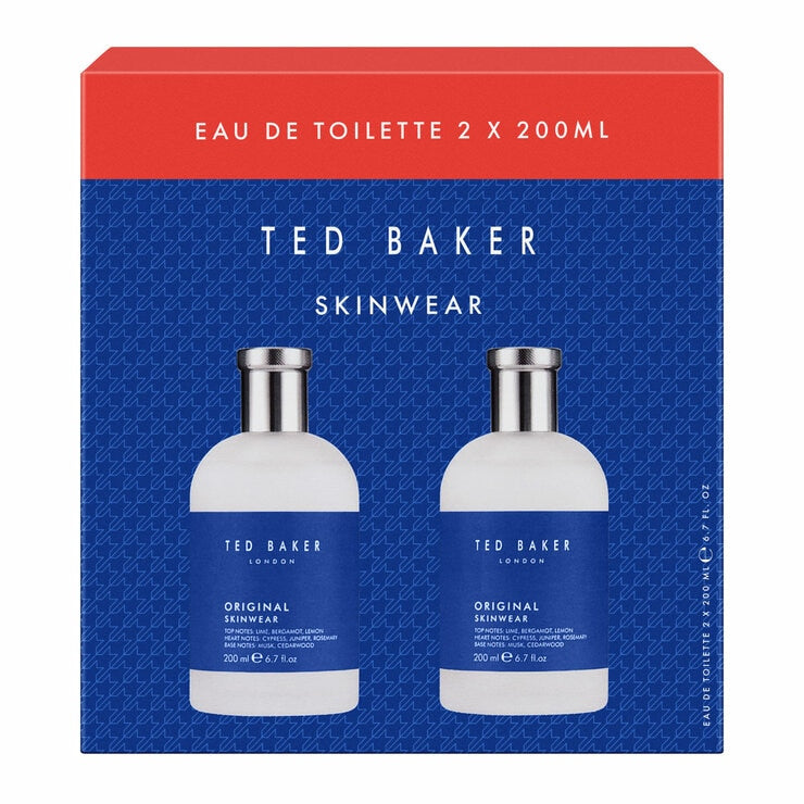 Ted Baker Skinwear Mens Eau de Toilette, 2x 200ml