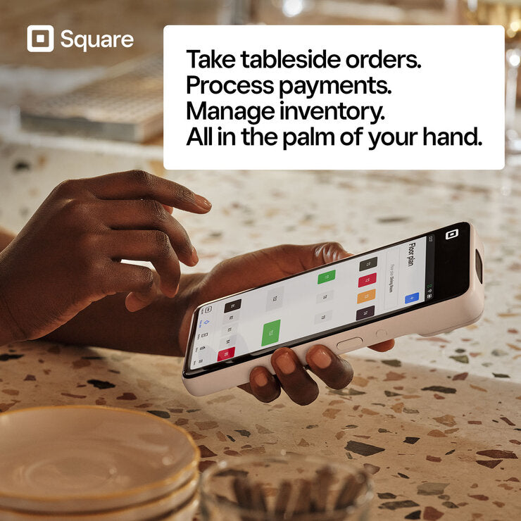 Square Handheld Card Reader & Portable Payment Machine with Case