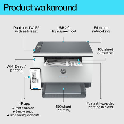 HP LaserJet Black & White Multifunction Wireless Printer, M234DW