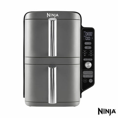 Ninja SL400UK Double Stack XL 9.5L Air Fryer in Silver