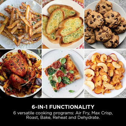 Ninja SL400UK Double Stack XL 9.5L Air Fryer in Silver