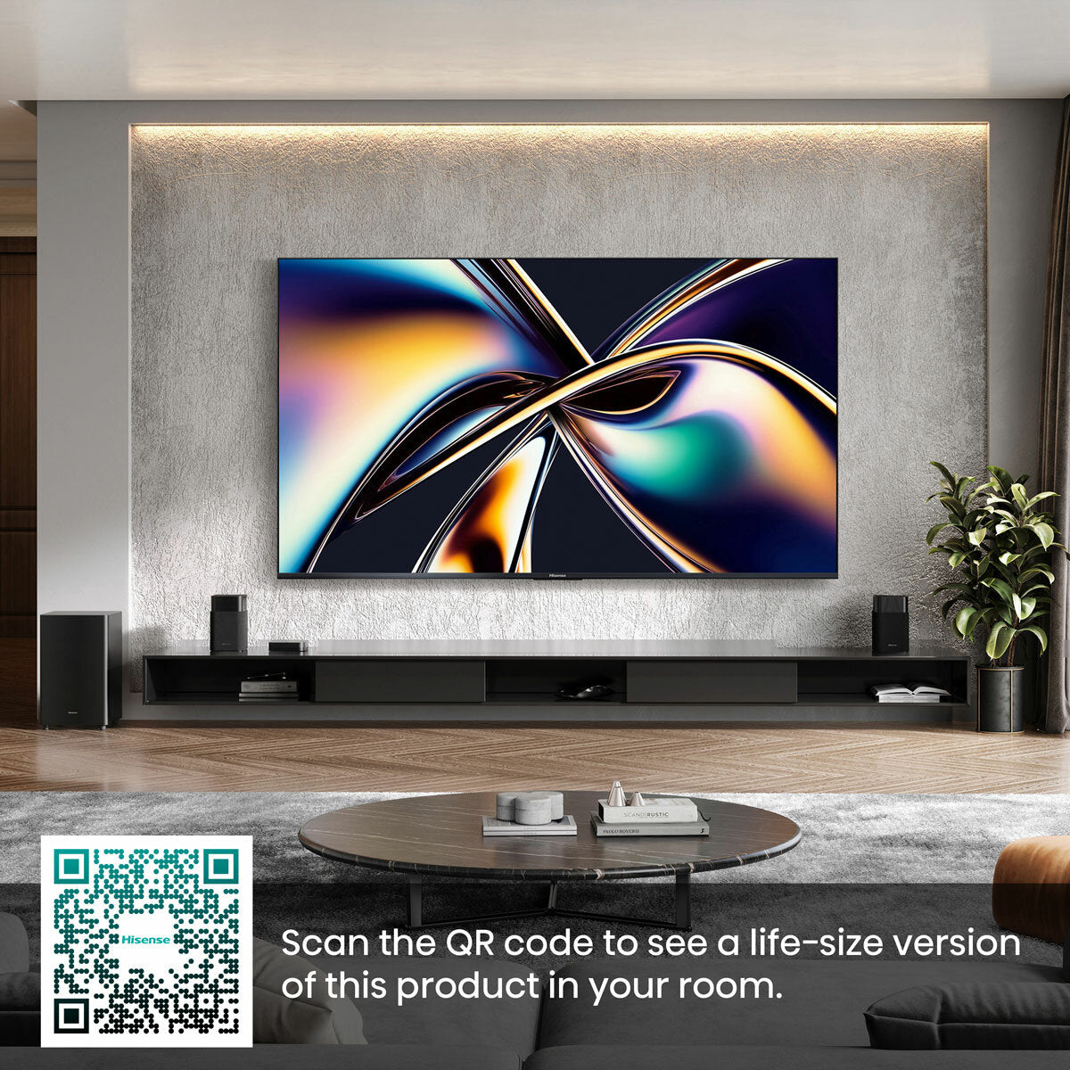 Hisense 75U8QTUK 75 Inch Mini LED HD Smart TV