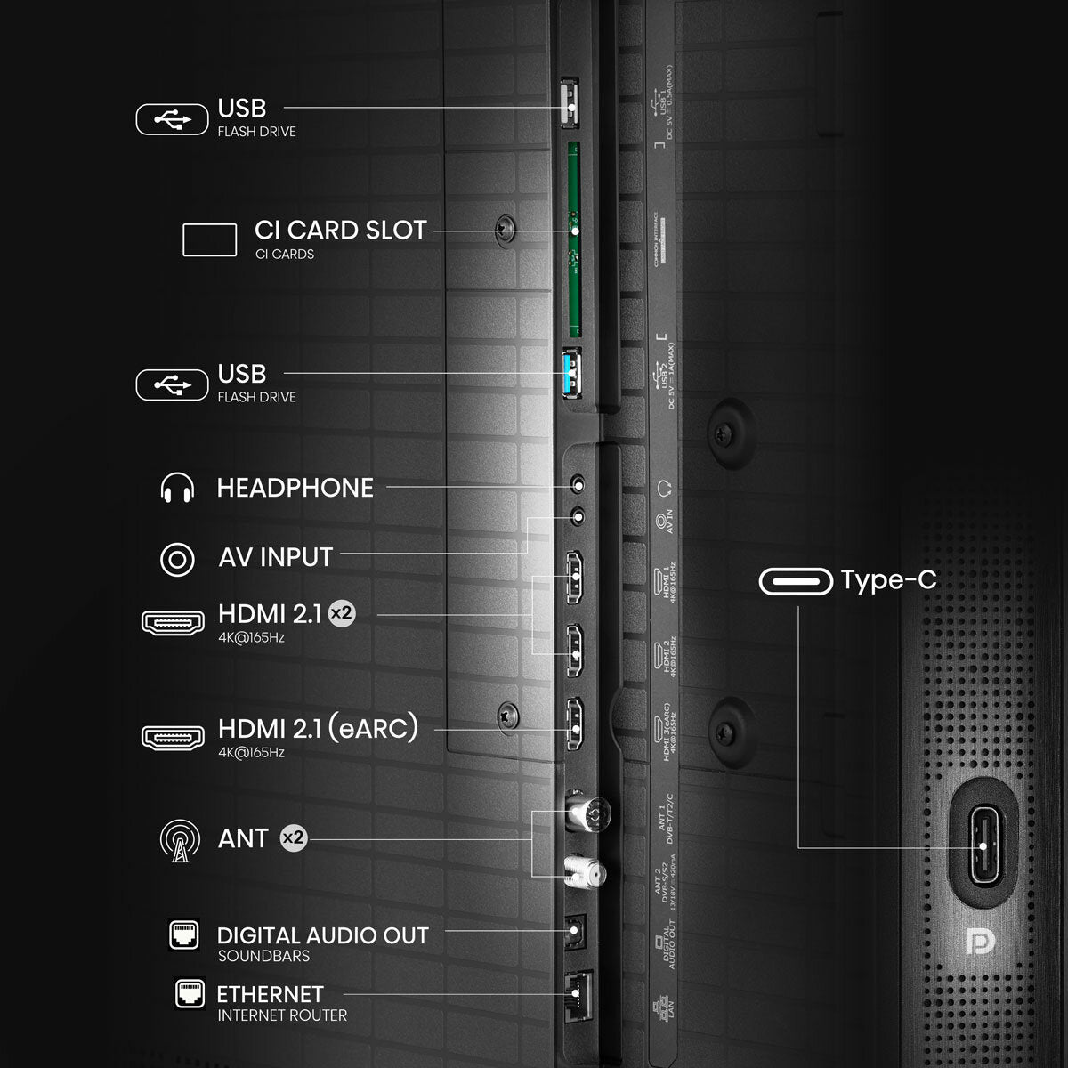 Hisense 75U8QTUK 75 Inch Mini LED HD Smart TV