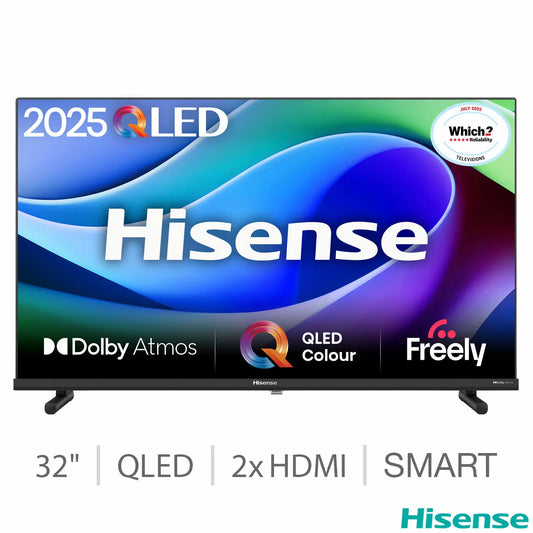 Hisense 32E5QTUK 32 Inch QLED Smart TV 5-Year Warranty