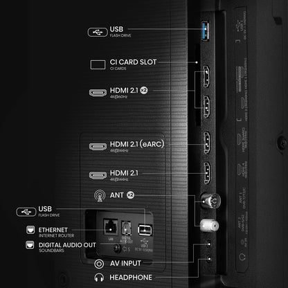 Hisense 55E78QTUK PRO 55 Inch QLED HD Smart TV