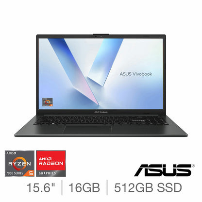 ASUS Vivobook Go Laptop, AMD Ryzen 5, 16GB /512GB, 15.6 Inch, E1504FA-BQ2566W