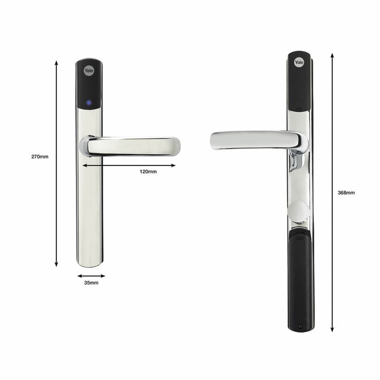 Yale Conexis L2 Smart Lock with 4 Tags available in Chrome
