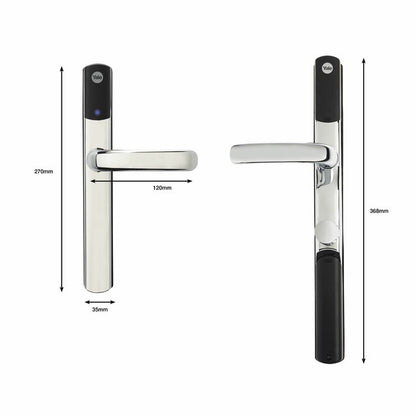 Yale Conexis L2 Smart Lock with 4 Tags available in Chrome