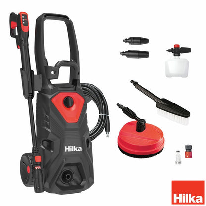 Hilka 2000W 160 Bar Control Pressure Washer with Patio Cleaner