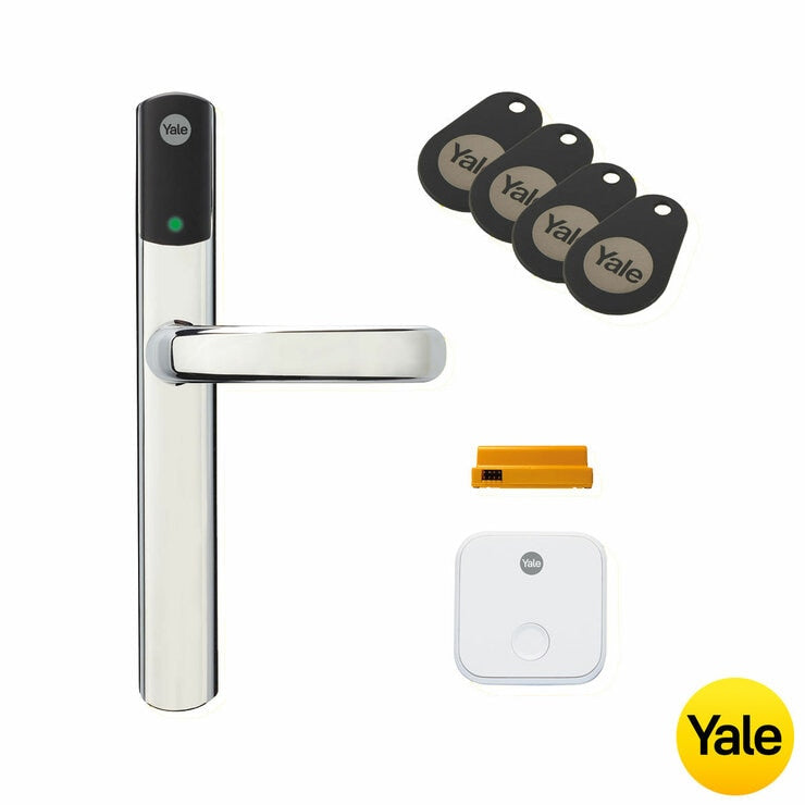 Yale Conexis L2 Smart Lock with 4 Tags available in Chrome