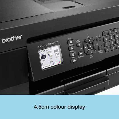 Brother All-in-One office inkjet colour printer, MFC-J4350DW