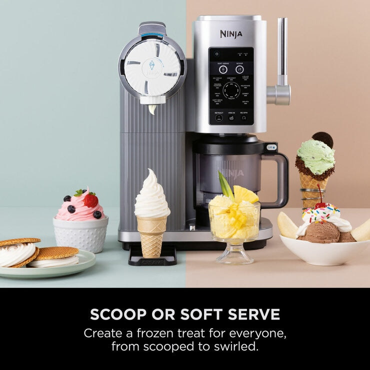 Ninja Swirl by Creami 13-in-1 Soft Serve & Ice Cream Maker, NC701UK