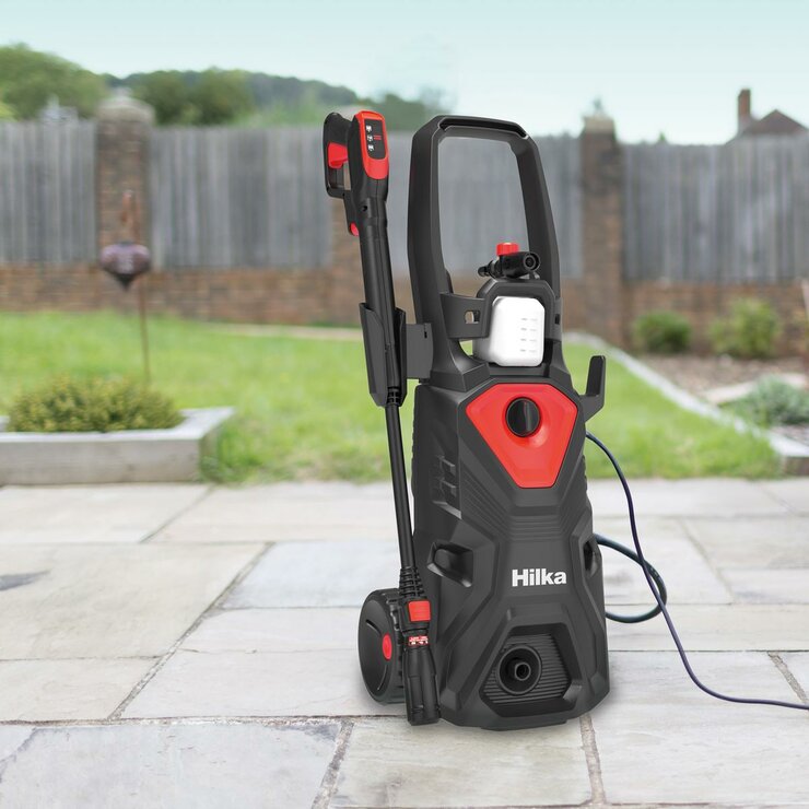 Hilka 2000W 160 Bar Control Pressure Washer with Patio Cleaner