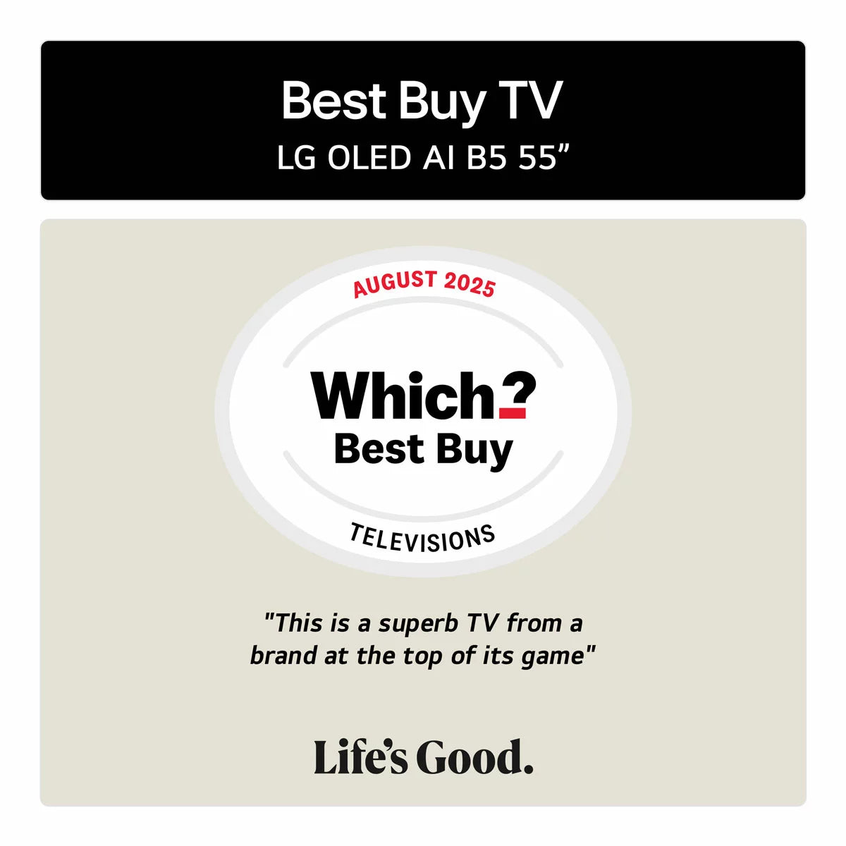 LG OLED55B56LA 55 Inch OLED 4K Ultra HD Smart TV 5-Year Warranty