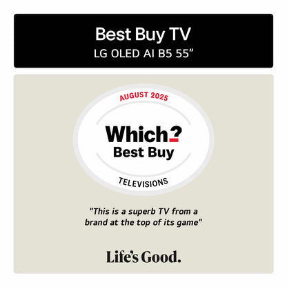 LG OLED55B56LA 55 Inch OLED 4K Ultra HD Smart TV 5-Year Warranty