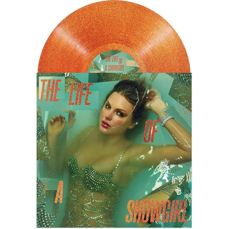 The Life of a Showgirl - Portofino Orange Glitter Vinyl by Taylor Swift
