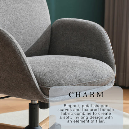 Henredon Murphy Fabric Office Chair, Grey