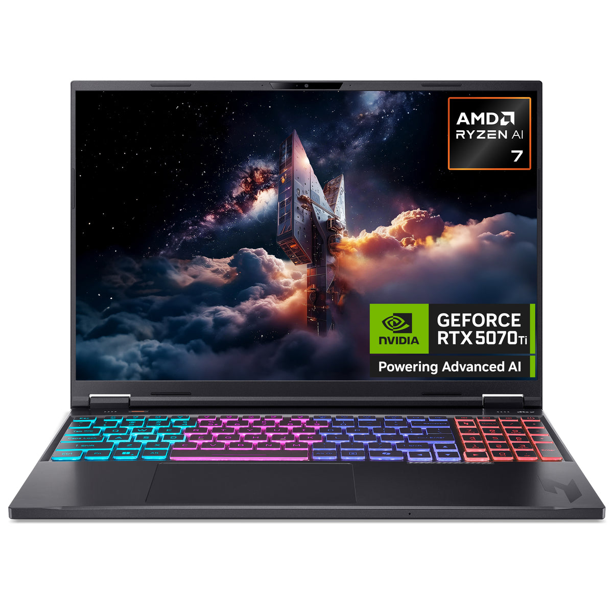 Acer Nitro 16 AI Gaming Laptop AMD Ryzen AI 7 16 Inch 16GB 1TB GEFORCE RTX5070Ti