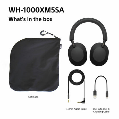 Sony WH-1000XM5SA Over-Ear Wireless Headphones in Black