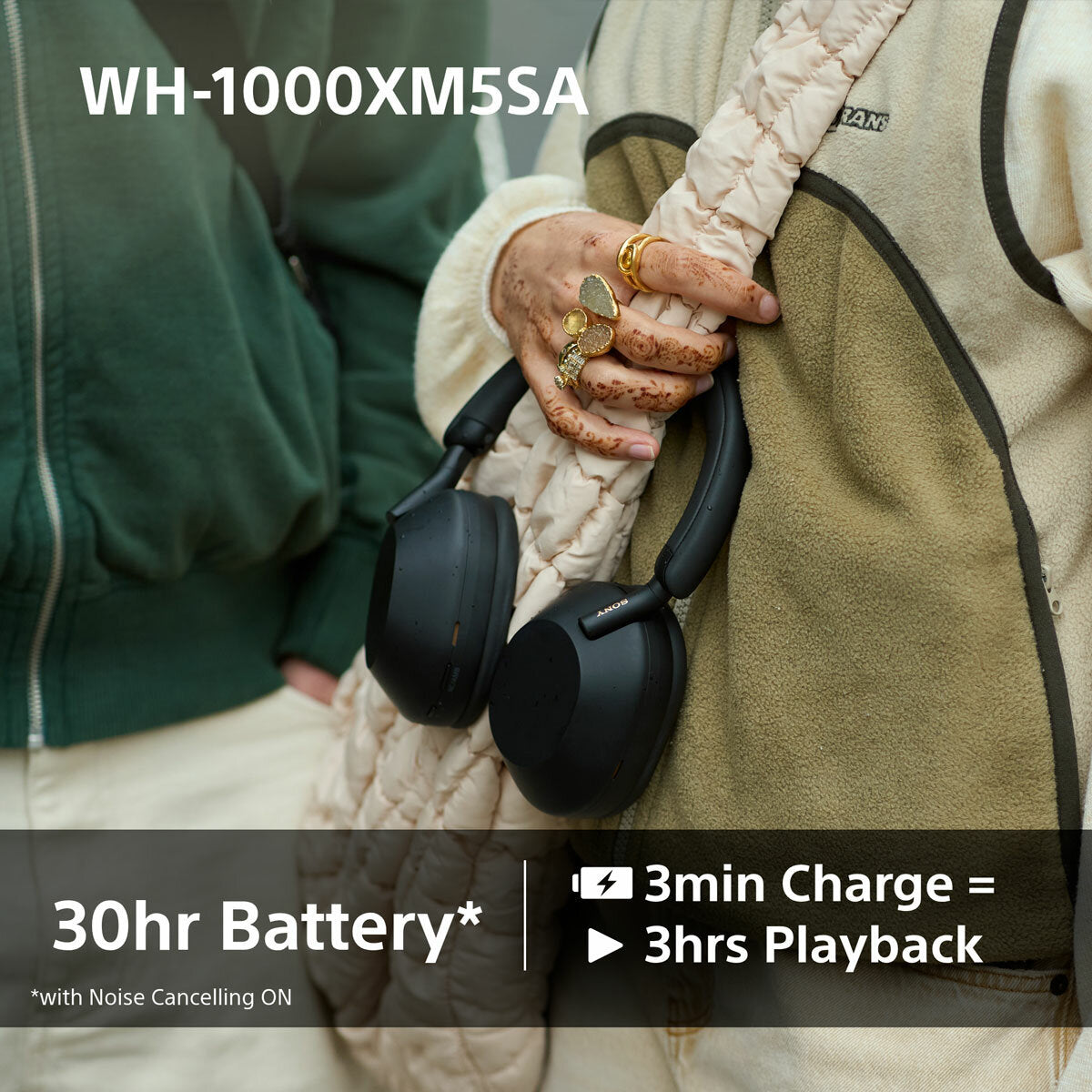 Sony WH-1000XM5SA Over-Ear Wireless Headphones in Black