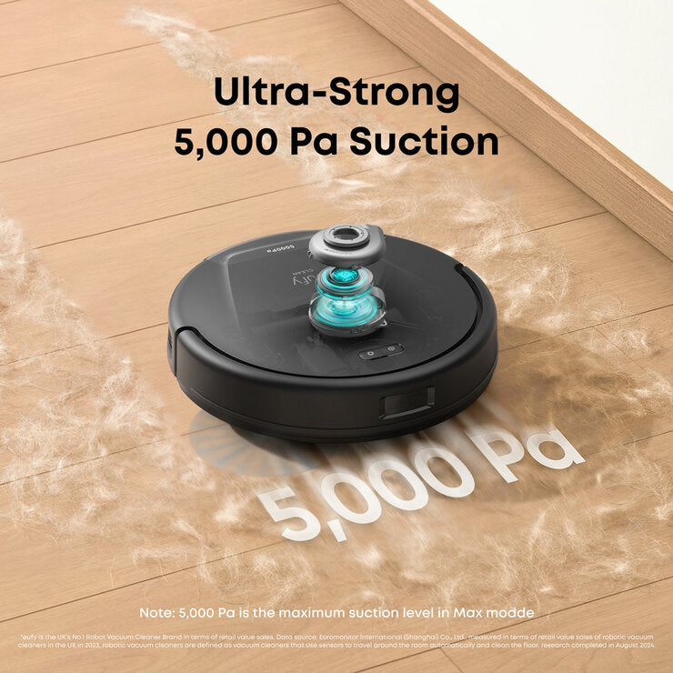 eufy L60 Hybrid Robot Vacuum with Self-Empty Station, Hair Detangling & Mop