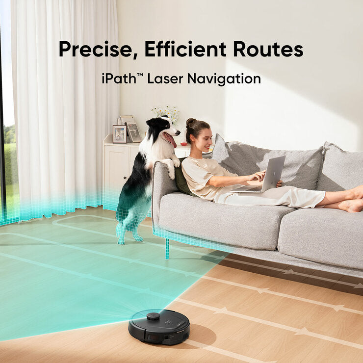 eufy L60 Hybrid Robot Vacuum with Powerful Suction, Mop & iPath Laser Navigation