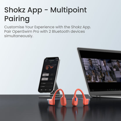 Shokz OpenSwim Pro Headphones in Red