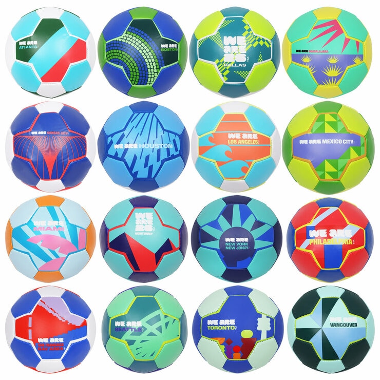 FIFA World Cup 2026 Host City Footballs (16 pc Set)