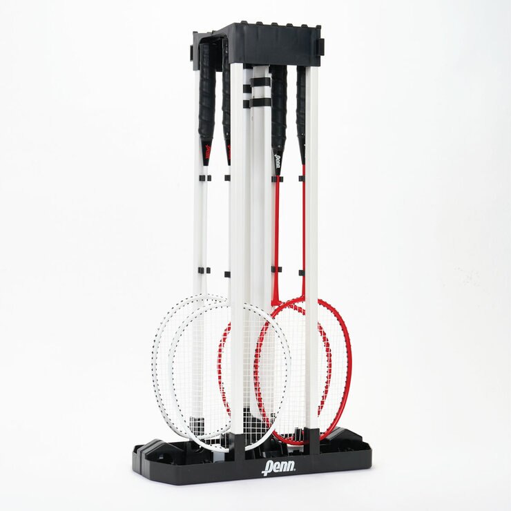 Penn Premium Easy Setup Badminton Set with 4 Rackets and 2 Shuttlecocks