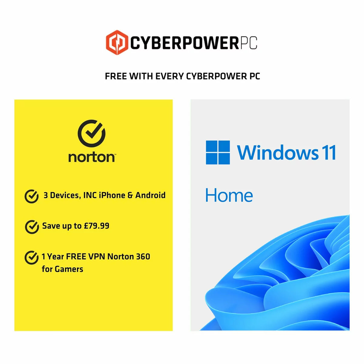 CyberPower Gaming Desktop PC, AMD Ryzen 5, 16GB RAM, 1TB SSD, NVIDIA RTX 5060