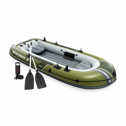 Intex Seahawk 3 Person Inflatable Boat Set