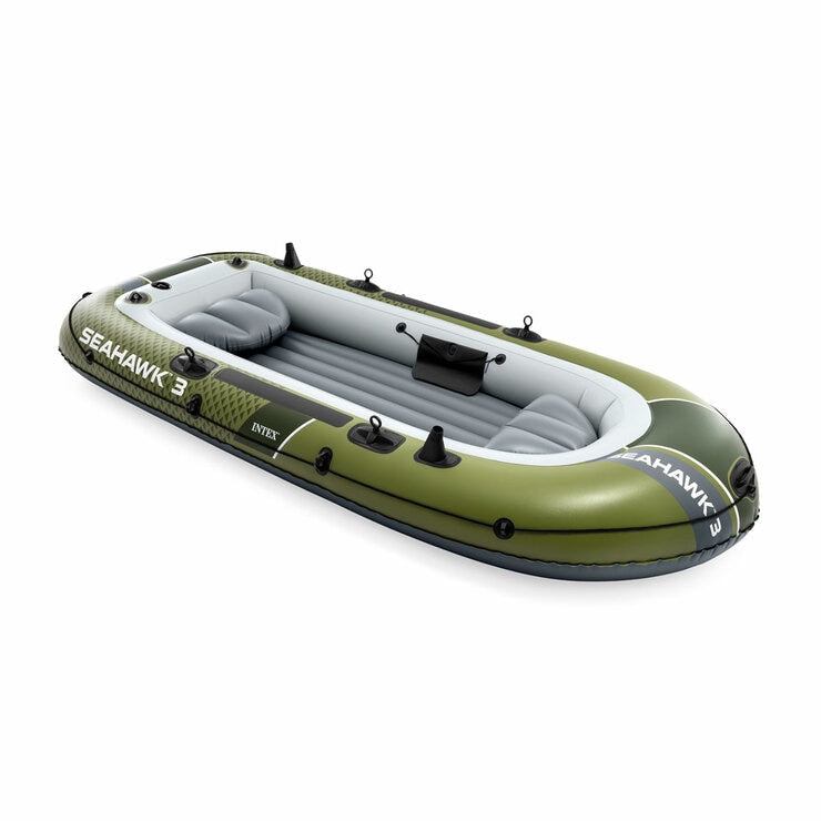 Intex Seahawk 3 Person Inflatable Boat Set