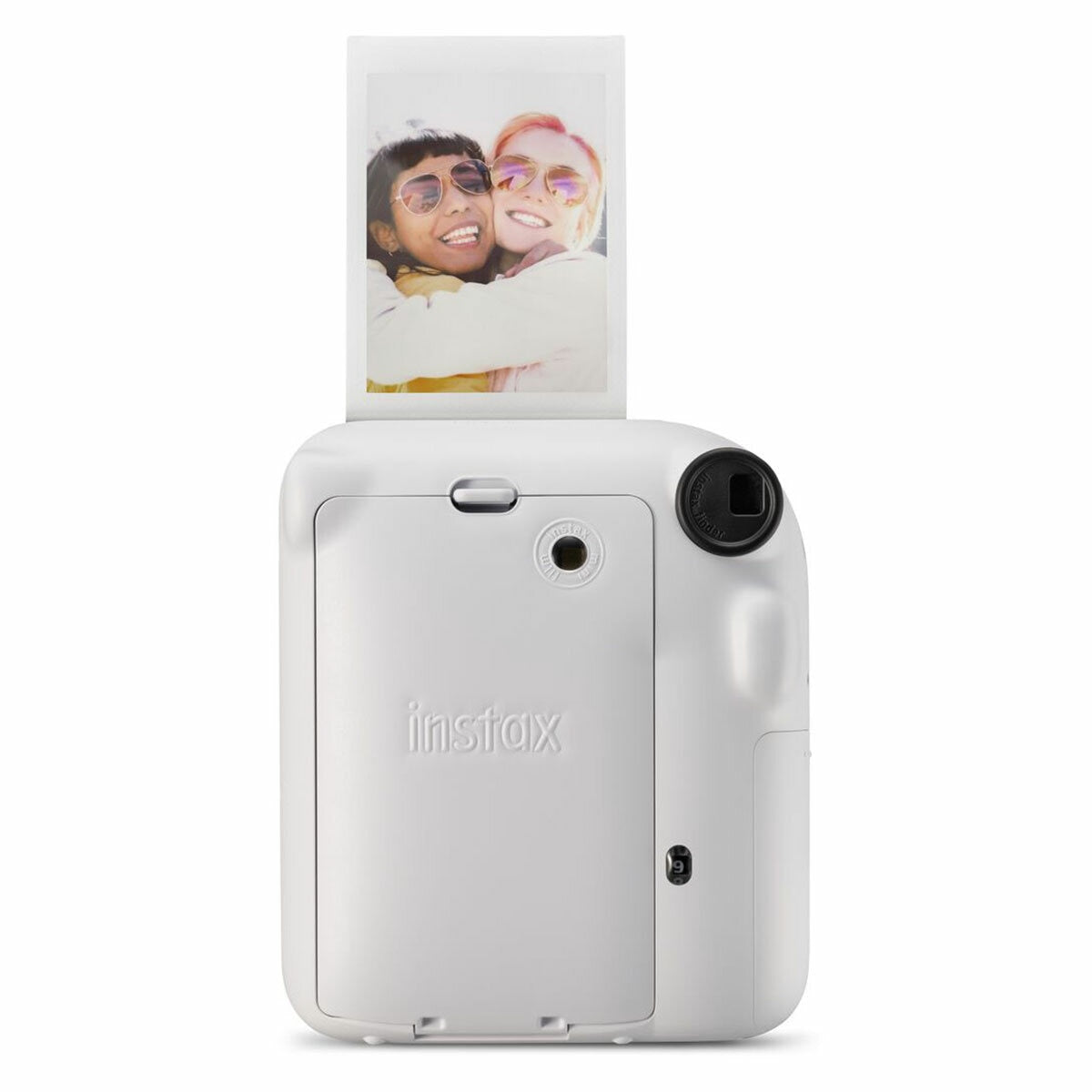 FujiFilm Instax Mini 12 (Clay White) with 10 Shot Film Pack (Stone Grey)