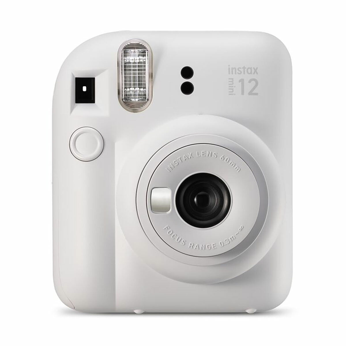 FujiFilm Instax Mini 12 (Clay White) with 10 Shot Film Pack (Stone Grey)
