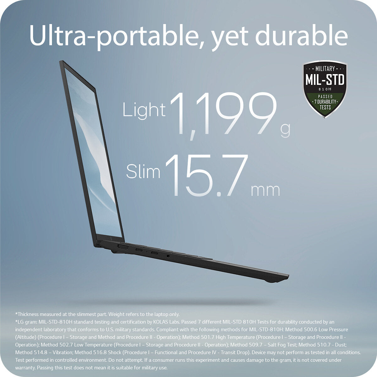LG Gram 16 Inch Laptop, Core Ultra 7, 16GB RAM, 512GB SSD, 16Z90T-G.AA75A11