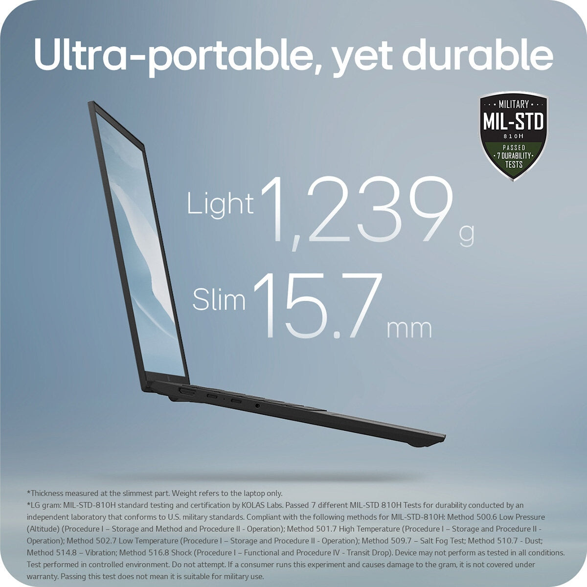 LG Gram 16 Inch Laptop, Intel Core Ultra 7, 16GB RAM 512GB SSD, 16Z90TL-G.AU75A1